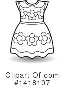 Dress Clipart #1418107 by Lal Perera