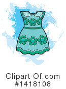 Dress Clipart #1418108 by Lal Perera