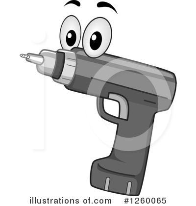 Power Drill Clipart #1260065 by BNP Design Studio