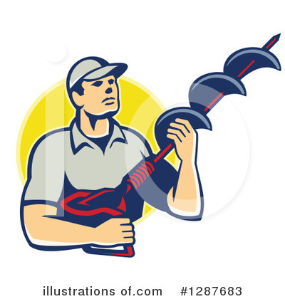 Royalty-Free (RF) Drill Clipart Illustration by patrimonio - Stock Sample #1287683