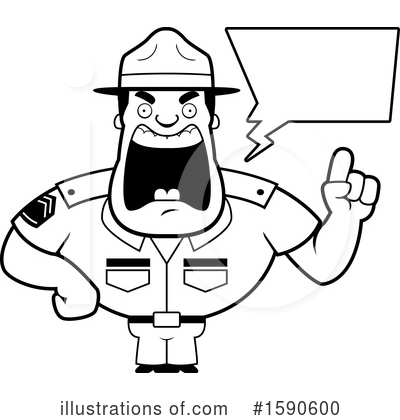 Royalty-Free (RF) Drill Sergeant Clipart Illustration by Cory Thoman - Stock Sample #1590600