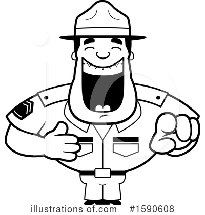 Drill Sergeant Clipart #1590608 by Cory Thoman