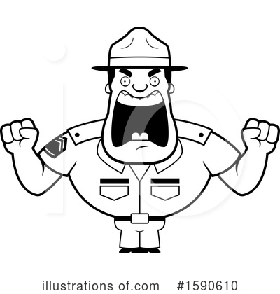 Royalty-Free (RF) Drill Sergeant Clipart Illustration by Cory Thoman - Stock Sample #1590610