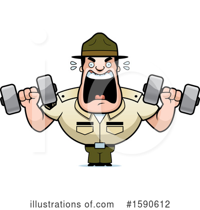 Drill Sergeant Clipart #1590612 by Cory Thoman