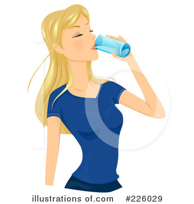 Royalty-Free (RF) Drinking Water Clipart Illustration by BNP Design Studio - Stock Sample #226029