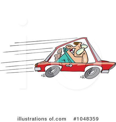 Driving Clipart #1048359 by toonaday
