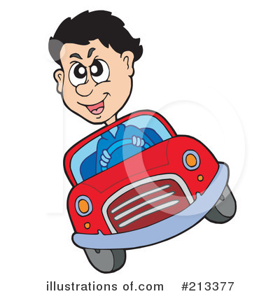 Royalty-Free (RF) Driver Clipart Illustration by visekart - Stock Sample #213377
