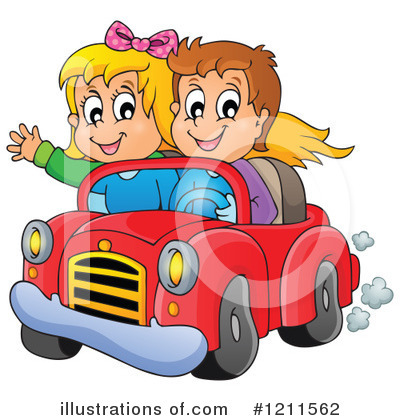Royalty-Free (RF) Driving Clipart Illustration by visekart - Stock Sample #1211562