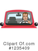 Driving Clipart #1235409 by David Rey
