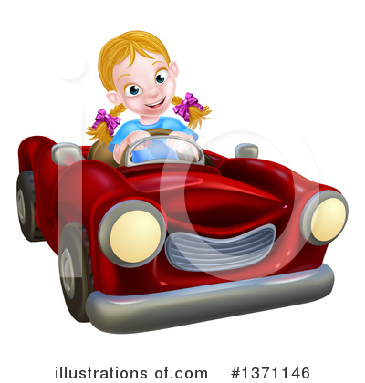 Convertible Clipart #1371146 by AtStockIllustration