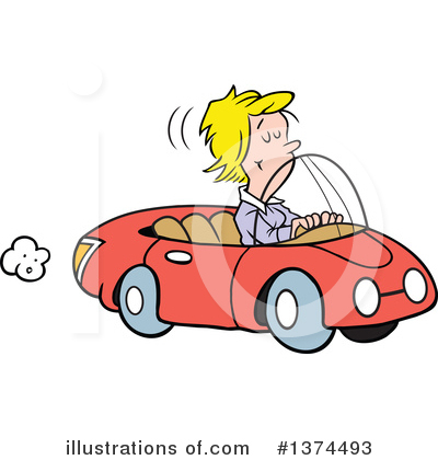 Royalty-Free (RF) Driving Clipart Illustration by Johnny Sajem - Stock Sample #1374493