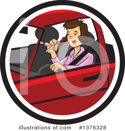 Royalty-Free (RF) Driving Clipart Illustration by David Rey - Stock Sample #1376328