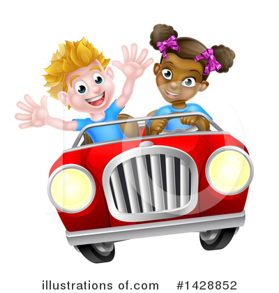 Convertible Clipart #1428852 by AtStockIllustration