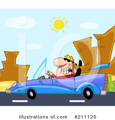 Royalty-Free (RF) Driving Clipart Illustration by Hit Toon - Stock Sample #211120