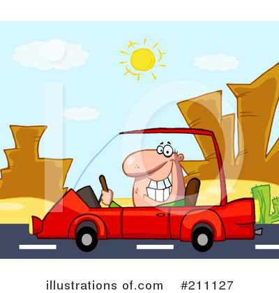 Royalty-Free (RF) Driving Clipart Illustration by Hit Toon - Stock Sample #211127