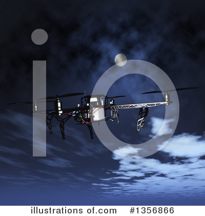 Royalty-Free (RF) Drone Clipart Illustration by KJ Pargeter - Stock Sample #1356866
