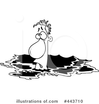 Royalty-Free (RF) Drowning Clipart Illustration by toonaday - Stock Sample #443710