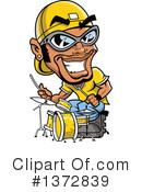 Drummer Clipart #1372839 by Clip Art Mascots