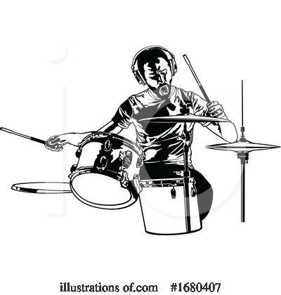 Royalty-Free (RF) Drummer Clipart Illustration by dero - Stock Sample #1680407