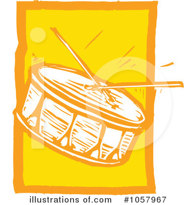 Royalty-Free (RF) Drums Clipart Illustration by xunantunich - Stock Sample #1057967