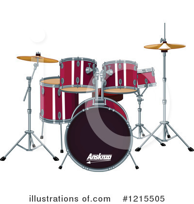 Royalty-Free (RF) Drums Clipart Illustration by Pushkin - Stock Sample #1215505