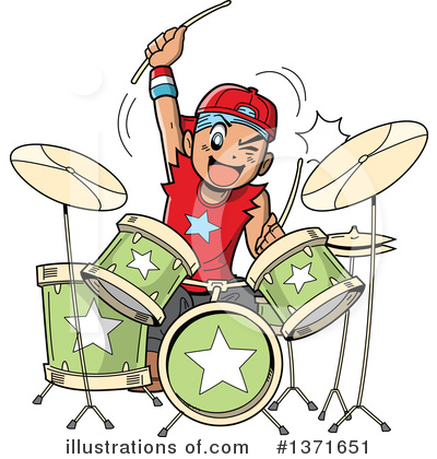 Musical Instruments Clipart #1371651 by Clip Art Mascots
