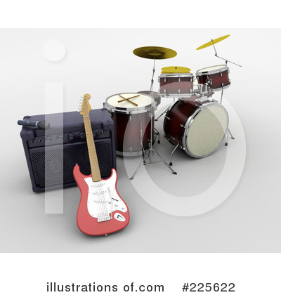 Electric Guitar Clipart #225622 by KJ Pargeter