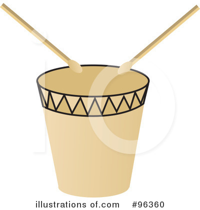 Royalty-Free (RF) Drums Clipart Illustration by Rasmussen Images - Stock Sample #96360