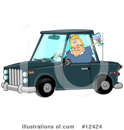Royalty-Free (RF) Drunk Driving Clipart Illustration by djart - Stock Sample #12424