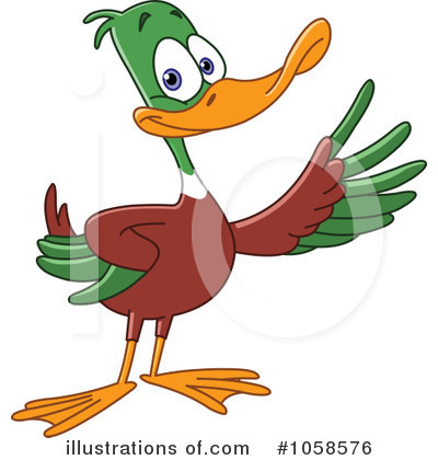 Royalty-Free (RF) Duck Clipart Illustration by yayayoyo - Stock Sample #1058576