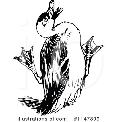 Royalty-Free (RF) Duck Clipart Illustration by Prawny Vintage - Stock Sample #1147899