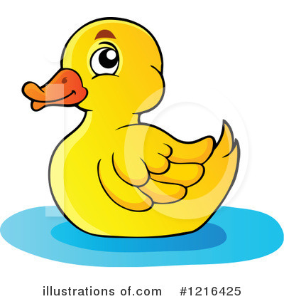Royalty-Free (RF) Duck Clipart Illustration by visekart - Stock Sample #1216425