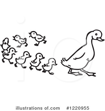 Royalty-Free (RF) Duck Clipart Illustration by Picsburg - Stock Sample #1220955