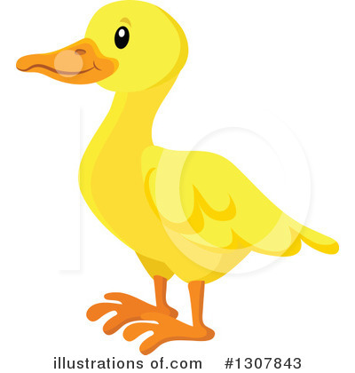 Royalty-Free (RF) Duck Clipart Illustration by visekart - Stock Sample #1307843