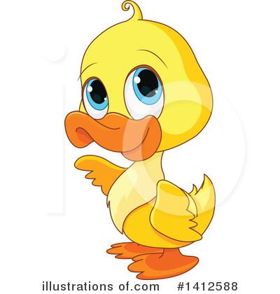 Royalty-Free (RF) Duck Clipart Illustration by Pushkin - Stock Sample #1412588