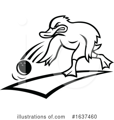 Royalty-Free (RF) Duck Clipart Illustration by patrimonio - Stock Sample #1637460