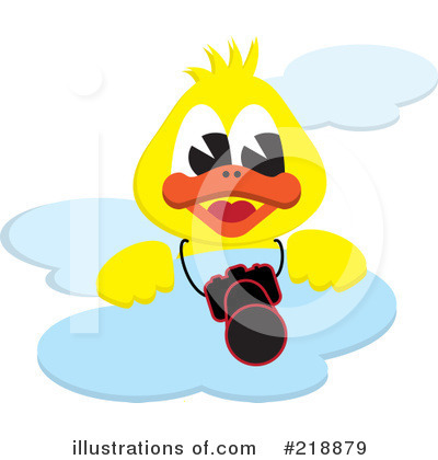 Royalty-Free (RF) Duck Clipart Illustration by kaycee - Stock Sample #218879