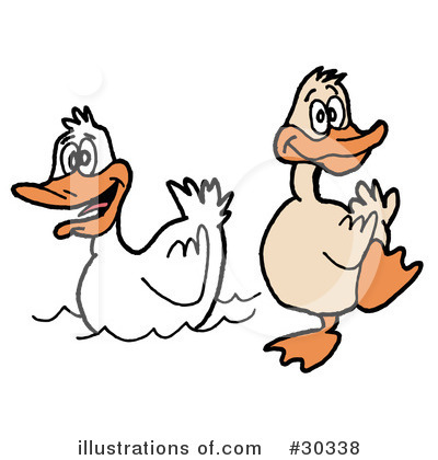 Royalty-Free (RF) Duck Clipart Illustration by LaffToon - Stock Sample #30338