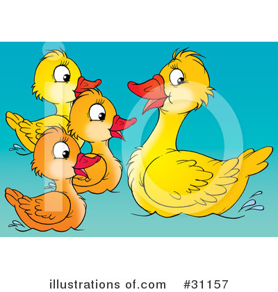 Royalty-Free (RF) Duck Clipart Illustration by Alex Bannykh - Stock Sample #31157