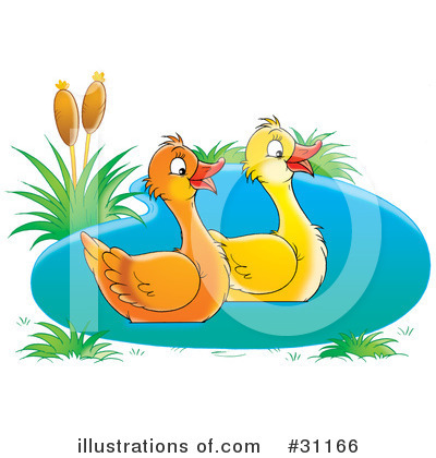 Royalty-Free (RF) Duck Clipart Illustration by Alex Bannykh - Stock Sample #31166