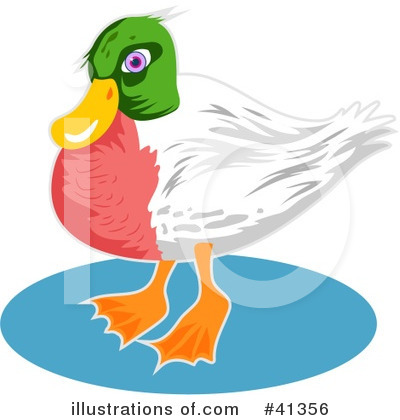 Royalty-Free (RF) Duck Clipart Illustration by Prawny - Stock Sample #41356