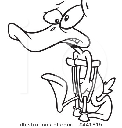 Royalty-Free (RF) Duck Clipart Illustration by toonaday - Stock Sample #441815