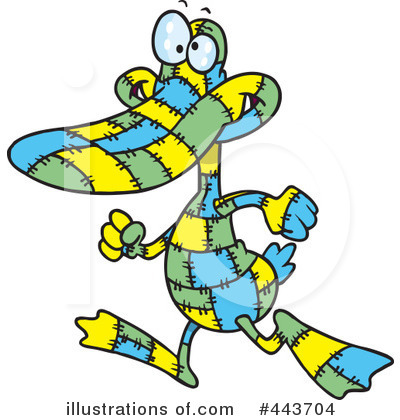 Royalty-Free (RF) Duck Clipart Illustration by toonaday - Stock Sample #443704