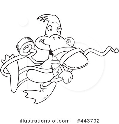 Royalty-Free (RF) Duck Clipart Illustration by toonaday - Stock Sample #443792