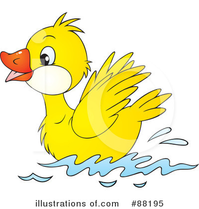 Royalty-Free (RF) Duck Clipart Illustration by Alex Bannykh - Stock Sample #88195