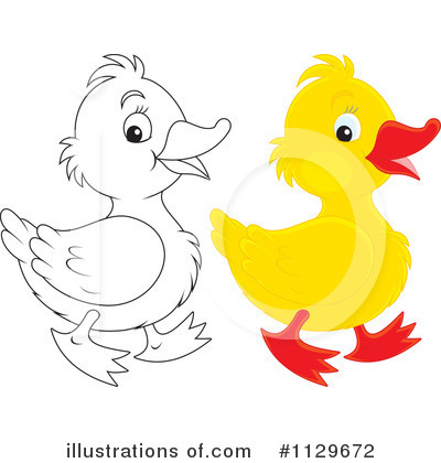 Royalty-Free (RF) Duckling Clipart Illustration by Alex Bannykh - Stock Sample #1129672