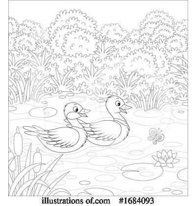 Royalty-Free (RF) Ducks Clipart Illustration by Alex Bannykh - Stock Sample #1684093
