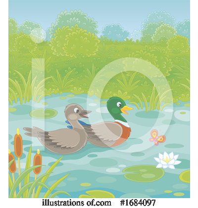 Royalty-Free (RF) Ducks Clipart Illustration by Alex Bannykh - Stock Sample #1684097