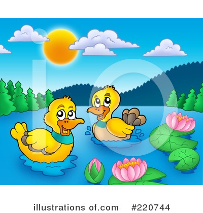 Royalty-Free (RF) Ducks Clipart Illustration by visekart - Stock Sample #220744