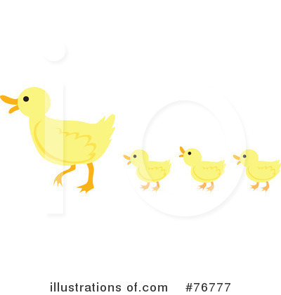 Royalty-Free (RF) Ducks Clipart Illustration by Rosie Piter - Stock Sample #76777
